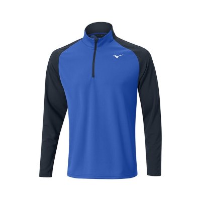Manga Larga Mizuno Winter Breeze Bloc 1/4 Zip Hombre Azules - Chile M628MKASFZ